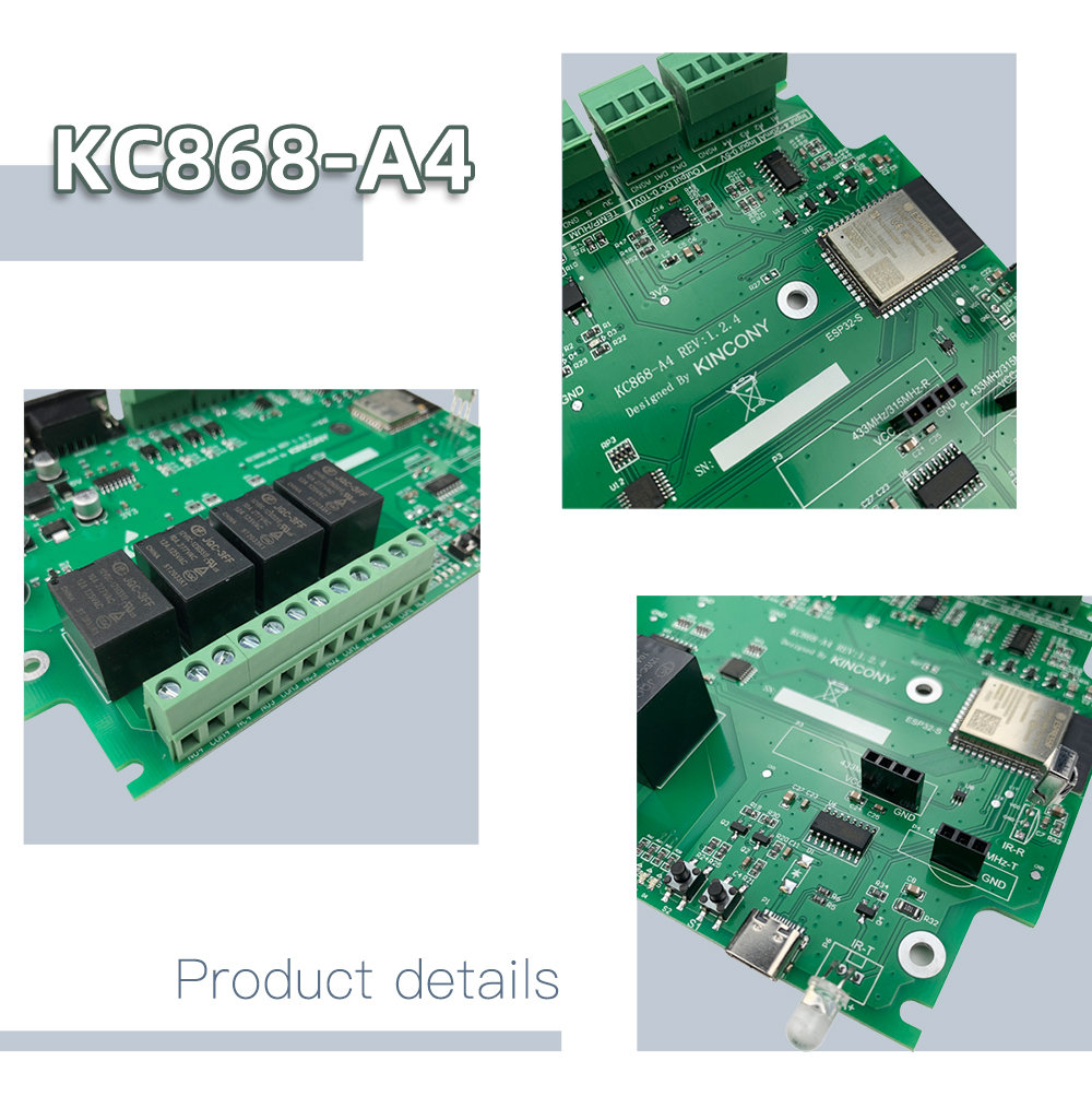 4 CHANNEL WIFI RELAY MODULE – KC868-H4W - Smart Home Automation