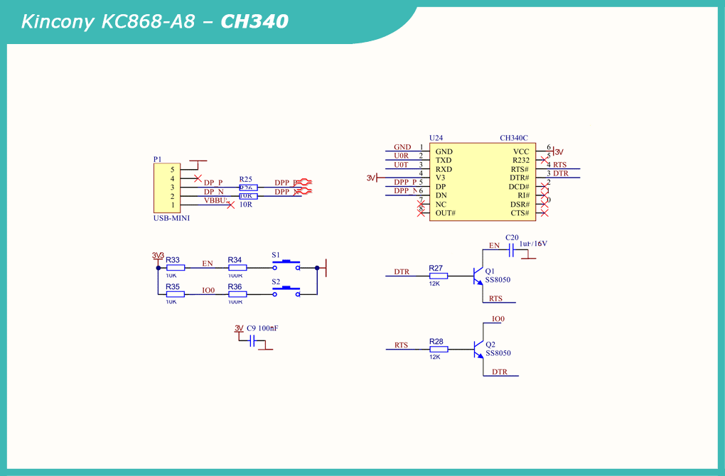 kc868-a8 ch340 circuit